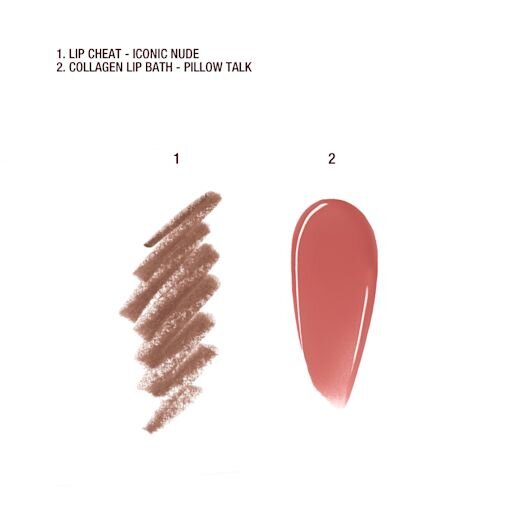DUET BŁYSZCZĄCYCH POMADEK W ODCIENIU NUDE PINK