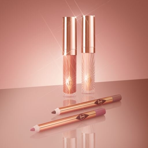 DUET BŁYSZCZĄCYCH POMADEK W ODCIENIU NUDE PINK