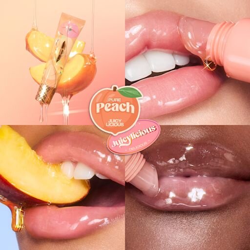 NIEREALNE USTA ZDROWY BLASK NEKTAROWY OLEJEK JUICYLICIOUS PURE PEACH