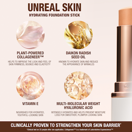 UNREAL SKIN SHEER GLOW TINT NAWILŻAJĄCY PODKŁAD W SZTIFCIE 3 FAIR