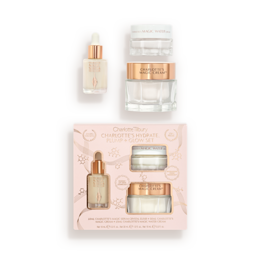 ZESTAW DO PIELĘGNACJI SKÓRY CHARLOTTE'S HYDRATE PLUMP & GLOW