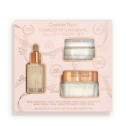 ZESTAW DO PIELĘGNACJI SKÓRY CHARLOTTE'S HYDRATE PLUMP & GLOW