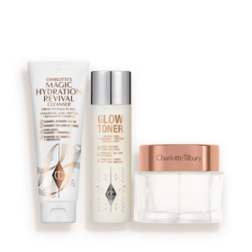 ZESTAW DO PIELĘGNACJI SKÓRY CHARLOTTE’S MAGIC CLEANSE, TONE & GLOW