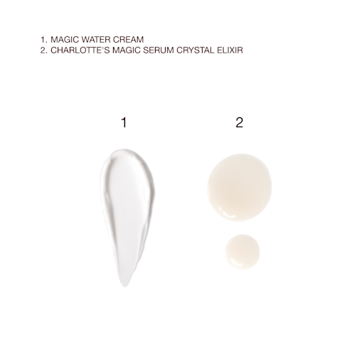ZESTAW DO PIELĘGNACJI SKÓRY CHARLOTTE’S MAGIC SERUM & WATER CREAM DUO