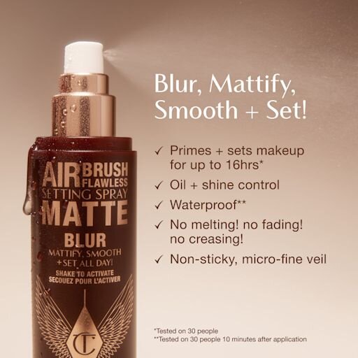 ZESTAW DO TWARZY AIRBRUSH FLAWLESS SETTING SPRAY MATTE & MINI DUO