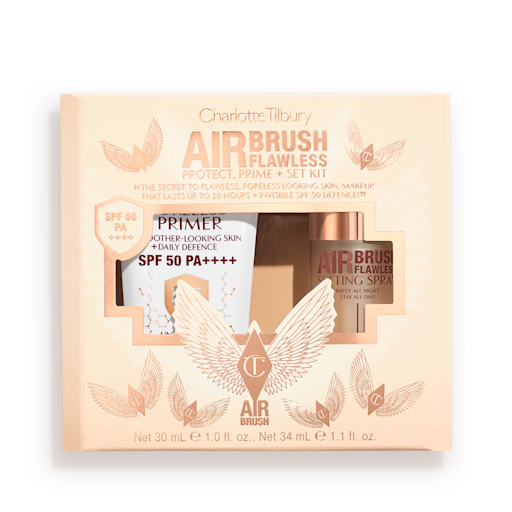 ZESTAW DO TWARZY AIRBRUSH FLAWLESS PROTECT, PRIME & SET